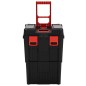 vidaXL Carrito de herramientas de polipropileno negro y rojo vidaXL Carrito de herramientas de polipropileno negro y rojo