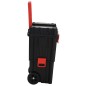 vidaXL Carrito de herramientas de polipropileno negro y rojo vidaXL Carrito de herramientas de polipropileno negro y rojo