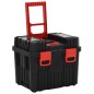 vidaXL Carrito de herramientas de polipropileno negro y rojo vidaXL Carrito de herramientas de polipropileno negro y rojo