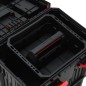 vidaXL Carrito de herramientas de polipropileno negro y rojo vidaXL Carrito de herramientas de polipropileno negro y rojo