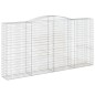 vidaXL Cesta gaviones forma arco hierro galvanizado 400x50x200/220 cm vidaXL Cesta gaviones forma arco hierro galvanizado 400x50x200/220 cm