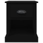 vidaXL Mesitas de noche 2 uds madera contrachapada negro 39x39x47,5 cm vidaXL Mesitas de noche 2 uds madera contrachapada negro 39x39x47,5 cm