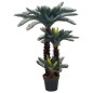 vidaXL Planta artificial palmera cica con macetero 125 cm verde vidaXL Planta artificial palmera cica con macetero 125 cm verde