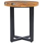 vidaXL Mesa de centro de madera maciza de teca y polirresina 40x45 cm vidaXL Mesa de centro de madera maciza de teca y polirresina 40x45 cm