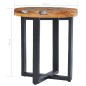 vidaXL Mesa de centro de madera maciza de teca y polirresina 40x45 cm vidaXL Mesa de centro de madera maciza de teca y polirresina 40x45 cm