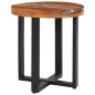 vidaXL Mesa de centro de madera maciza de teca y polirresina 40x45 cm vidaXL Mesa de centro de madera maciza de teca y polirresina 40x45 cm