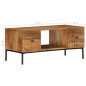 vidaXL Mesa de centro de madera maciza de mango 90x45x40cm vidaXL Mesa de centro de madera maciza de mango 90x45x40cm