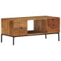 vidaXL Mesa de centro de madera maciza de mango 90x45x40cm vidaXL Mesa de centro de madera maciza de mango 90x45x40cm