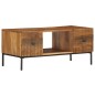 vidaXL Mesa de centro de madera maciza de mango 90x45x40cm vidaXL Mesa de centro de madera maciza de mango 90x45x40cm