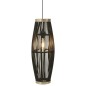 vidaXL Lámpara colgante ovalada sauce negra 40 W E27 27x68 cm vidaXL Lámpara colgante ovalada sauce negra 40 W E27 27x68 cm