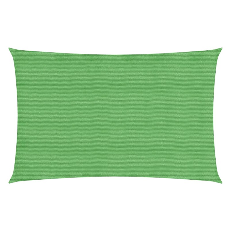 vidaXL Toldo de vela HDPE verde claro 160 g/m² 2x5 m vidaXL Toldo de vela HDPE verde claro 160 g/m² 2x5 m