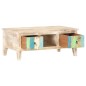 vidaXL Mesita de centro madera de acacia rugosa 100x55x40 cm vidaXL Mesita de centro madera de acacia rugosa 100x55x40 cm