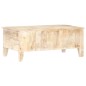 vidaXL Mesita de centro madera de acacia rugosa 100x55x40 cm vidaXL Mesita de centro madera de acacia rugosa 100x55x40 cm