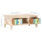 vidaXL Mesita de centro madera de acacia rugosa 100x55x40 cm vidaXL Mesita de centro madera de acacia rugosa 100x55x40 cm