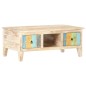 vidaXL Mesita de centro madera de acacia rugosa 100x55x40 cm vidaXL Mesita de centro madera de acacia rugosa 100x55x40 cm