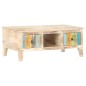 vidaXL Mesita de centro madera de acacia rugosa 100x55x40 cm vidaXL Mesita de centro madera de acacia rugosa 100x55x40 cm