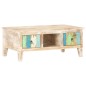vidaXL Mesita de centro madera de acacia rugosa 100x55x40 cm vidaXL Mesita de centro madera de acacia rugosa 100x55x40 cm