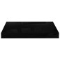 vidaXL Estante flotante de pared 4 uds MDF negro brillo 40x23x3,8 cm