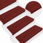 vidaXL Alfombrilla autoadhesiva de escalera 15 uds rojo 65x24,5x3,5 cm vidaXL Alfombrilla autoadhesiva de escalera 15 uds rojo 65x24,5x3,5 cm