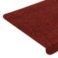 vidaXL Alfombrilla autoadhesiva de escalera 15 uds rojo 65x24,5x3,5 cm vidaXL Alfombrilla autoadhesiva de escalera 15 uds rojo 65x24,5x3,5 cm