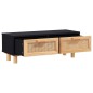 vidaXL Mesa de centro madera contrachapada y de pino negro 80x40x30 cm vidaXL Mesa de centro madera contrachapada y de pino negro 80x40x30 cm
