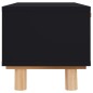 vidaXL Mesa de centro madera contrachapada y de pino negro 80x40x30 cm vidaXL Mesa de centro madera contrachapada y de pino negro 80x40x30 cm