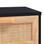 vidaXL Mesa de centro madera contrachapada y de pino negro 80x40x30 cm vidaXL Mesa de centro madera contrachapada y de pino negro 80x40x30 cm