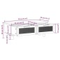 vidaXL Mesa de centro madera contrachapada y de pino negro 80x40x30 cm vidaXL Mesa de centro madera contrachapada y de pino negro 80x40x30 cm