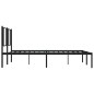 vidaXL Estructura de cama con cabecero metal negro 193x203 cm vidaXL Estructura de cama con cabecero metal negro 193x203 cm
