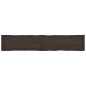 vidaXL Tablero mesa madera tratada borde vivo marrón 220x40x(2-4) cm vidaXL Tablero mesa madera tratada borde vivo marrón 220x40x(2-4) cm