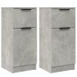 vidaXL Aparador 2 uds madera contrachapada gris hormigón 30x30x70 cm vidaXL Aparador 2 uds madera contrachapada gris hormigón 30x30x70 cm