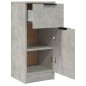 vidaXL Aparador 2 uds madera contrachapada gris hormigón 30x30x70 cm vidaXL Aparador 2 uds madera contrachapada gris hormigón 30x30x70 cm