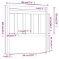 vidaXL Cabecero de cama madera maciza de pino gris 96x4x100 cm vidaXL Cabecero de cama madera maciza de pino gris 96x4x100 cm