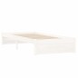 vidaXL Estructura de cama individual madera maciza blanca 75x190 cm vidaXL Estructura de cama individual madera maciza blanca 75x190 cm