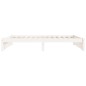 vidaXL Estructura de cama individual madera maciza blanca 75x190 cm vidaXL Estructura de cama individual madera maciza blanca 75x190 cm