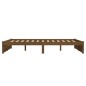 vidaXL Estructura de cama madera maciza marrón miel 140x200 cm vidaXL Estructura de cama madera maciza marrón miel 140x200 cm