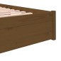vidaXL Estructura de cama madera maciza marrón miel 140x200 cm vidaXL Estructura de cama madera maciza marrón miel 140x200 cm