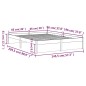 vidaXL Estructura de cama madera maciza marrón miel 140x200 cm vidaXL Estructura de cama madera maciza marrón miel 140x200 cm
