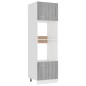 vidaXL Armario de microondas contrachapada gris Sonoma 60x57x207 cm vidaXL Armario de microondas contrachapada gris Sonoma 60x57x207 cm