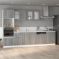 vidaXL Armario de microondas contrachapada gris Sonoma 60x57x207 cm vidaXL Armario de microondas contrachapada gris Sonoma 60x57x207 cm