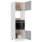 vidaXL Armario de microondas contrachapada gris Sonoma 60x57x207 cm vidaXL Armario de microondas contrachapada gris Sonoma 60x57x207 cm