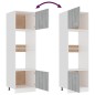 vidaXL Armario de microondas contrachapada gris Sonoma 60x57x207 cm vidaXL Armario de microondas contrachapada gris Sonoma 60x57x207 cm