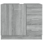 vidaXL Armario para lavabo madera contrachapada gris Sonoma 63x30x54cm vidaXL Armario para lavabo madera contrachapada gris Sonoma 63x30x54cm