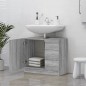 vidaXL Armario para lavabo madera contrachapada gris Sonoma 63x30x54cm vidaXL Armario para lavabo madera contrachapada gris Sonoma 63x30x54cm