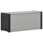 vidaXL Baúl para desechos de jardín gris 85x34x40 cm vidaXL Baúl para desechos de jardín gris 85x34x40 cm