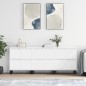 vidaXL Aparadores 3 uds madera contrachapada blanco vidaXL Aparadores 3 uds madera contrachapada blanco