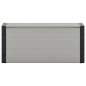vidaXL Baúl para desechos de jardín gris 85x34x40 cm vidaXL Baúl para desechos de jardín gris 85x34x40 cm