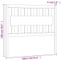 vidaXL Cabecero de cama madera maciza de pino negro 105,5x4x100 cm vidaXL Cabecero de cama madera maciza de pino negro 105,5x4x100 cm