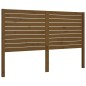 vidaXL Cabecero de cama madera maciza de pino marrón miel 126x4x100 cm vidaXL Cabecero de cama madera maciza de pino marrón miel 126x4x100 cm
