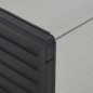 vidaXL Baúl para desechos de jardín gris 85x34x40 cm vidaXL Baúl para desechos de jardín gris 85x34x40 cm